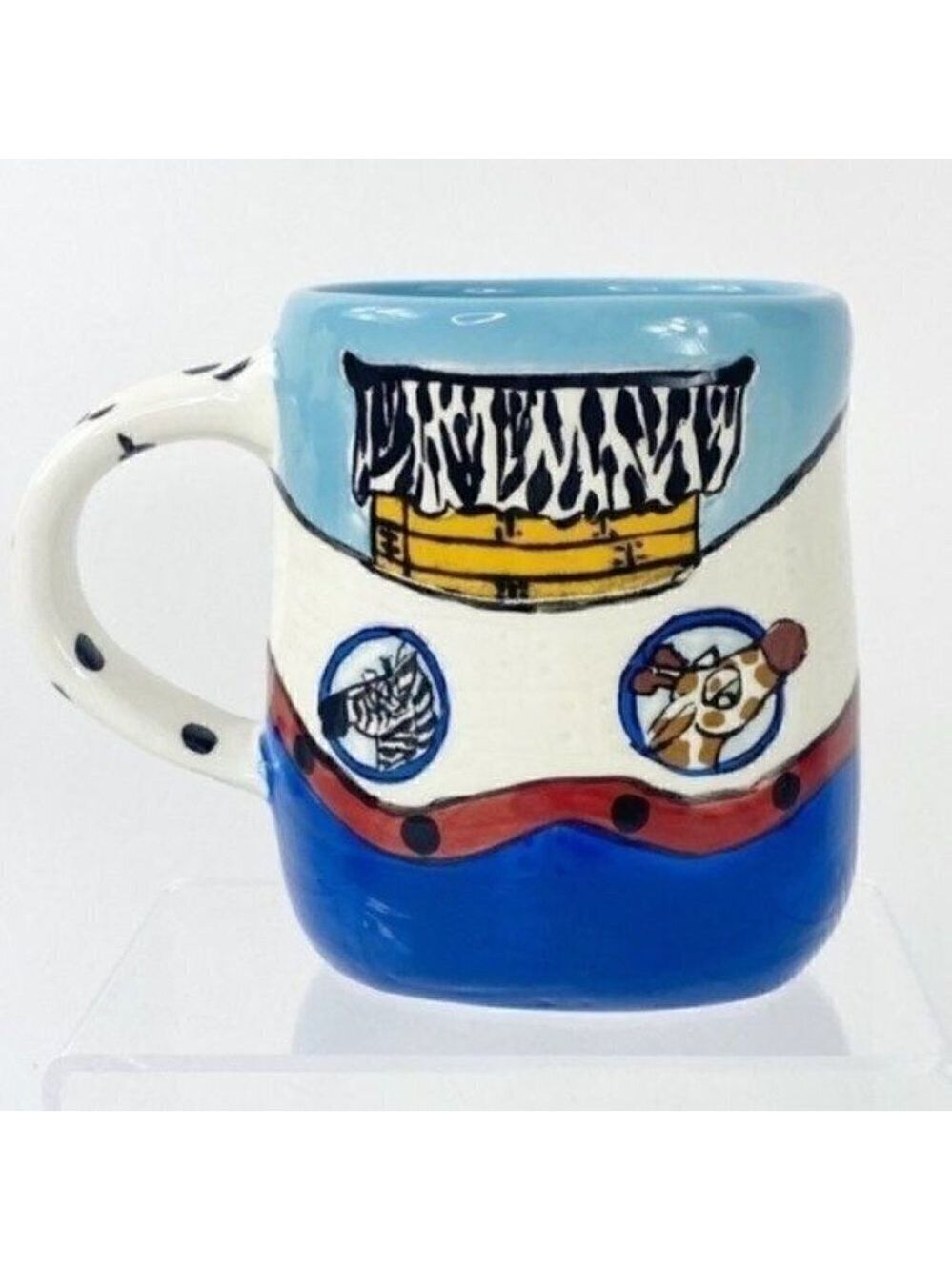 Lynda Corneille Signed Noah’s Ark Safari Mug Cup 14 Oz
